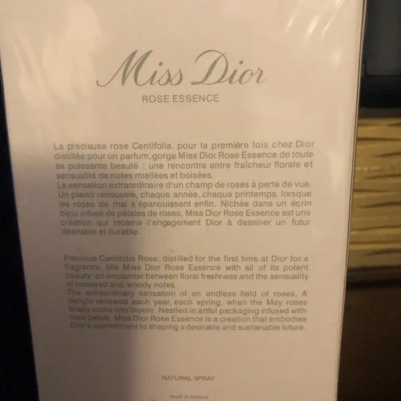 Dior Miss Dior Rose Essence 2021 Grasse, France New In Box 100 ML - Picture 3 of 11